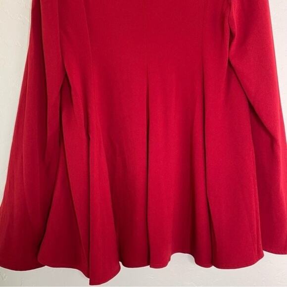 Elizabeth and James Red Ellis Long sleeve V-neck Top Small - Picture 9 of 10